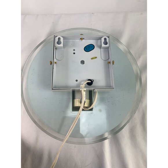 MCM Modern Round Tiered Acrylic Wall Light Fixture Wired Mount Design - Picture 5 of 7